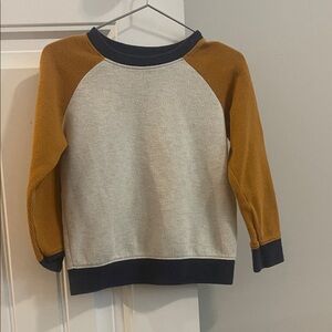 Old Navy Kids' Colorblock Sweater - Cream and Brown